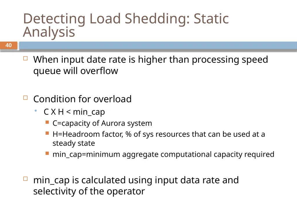 Monitoring streams: a new class of data management - slide 40 of 58