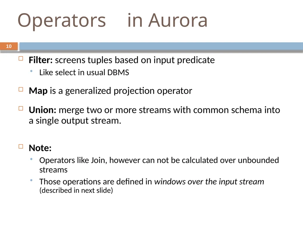 Monitoring streams: a new class of data management - slide 10 of 58