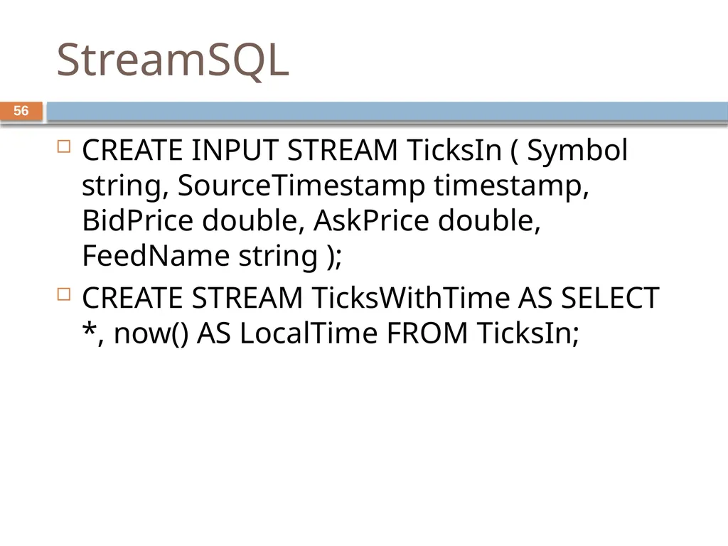 Monitoring streams: a new class of data management - slide 56 of 58