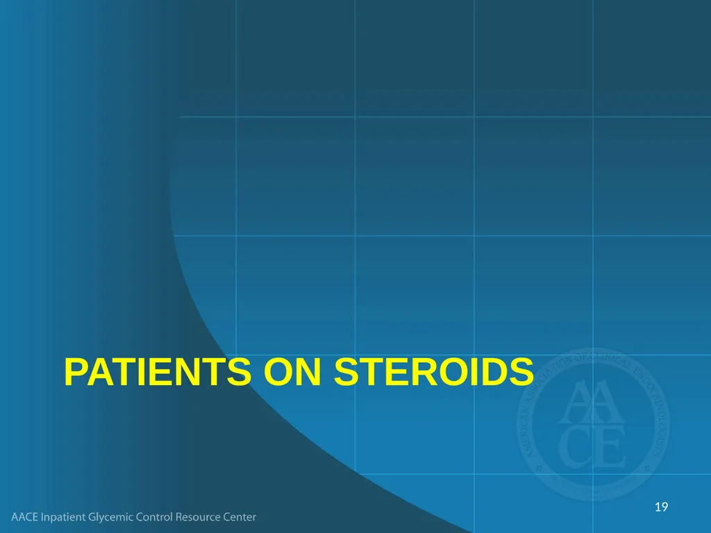 Management of Inpatient Hyperglycemia in Special - slide 19 of 61