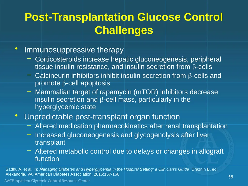 Management of Inpatient Hyperglycemia in Special - slide 58 of 61