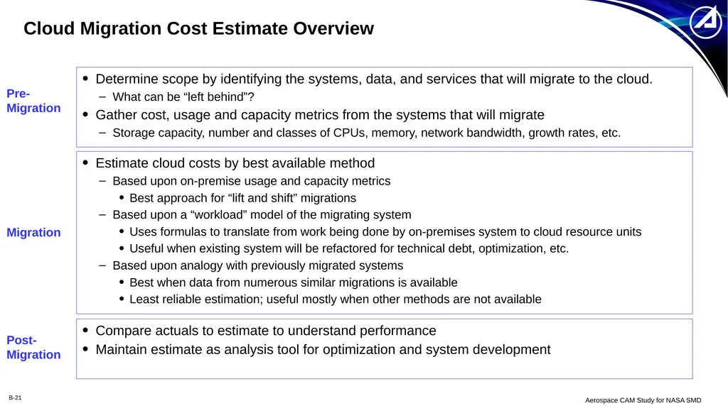 NASA Science Mission Directorate Core Data and - slide 21 of 26