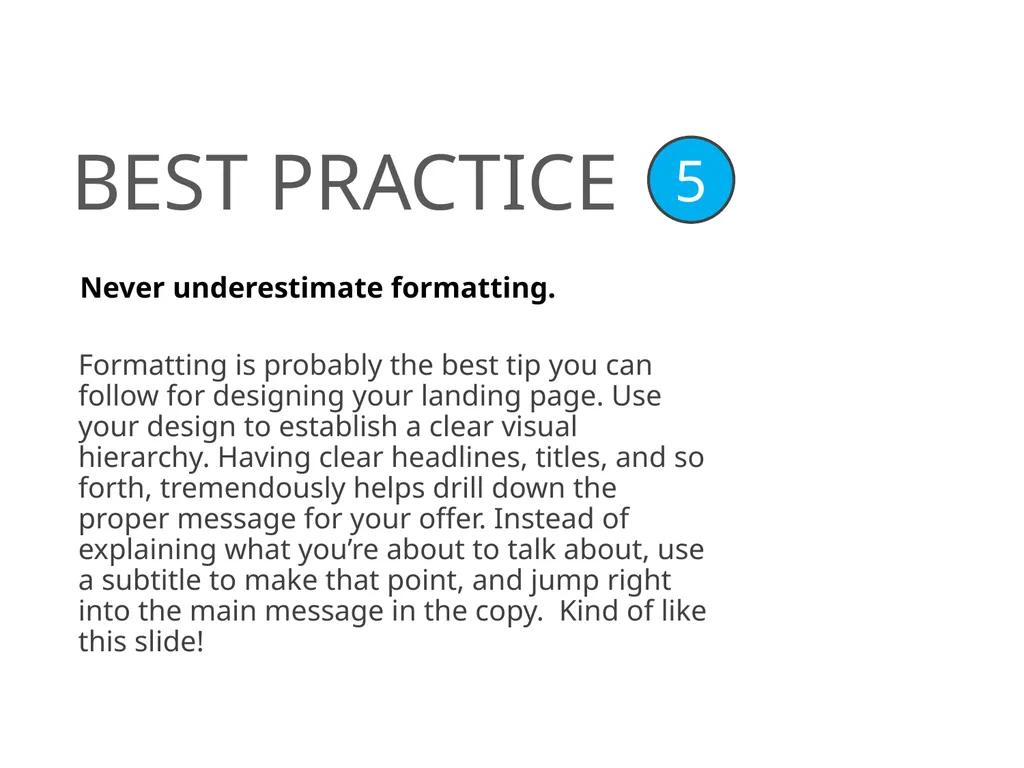 How to Create a High-Converting Landing Page TABLE - slide 9 of 30