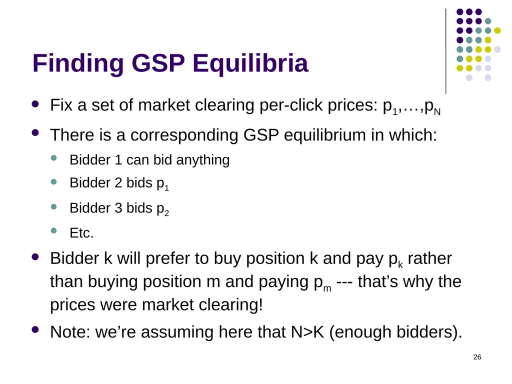 Sponsored Search Auctions 1 2 Traffic estimator - slide 26 of 36