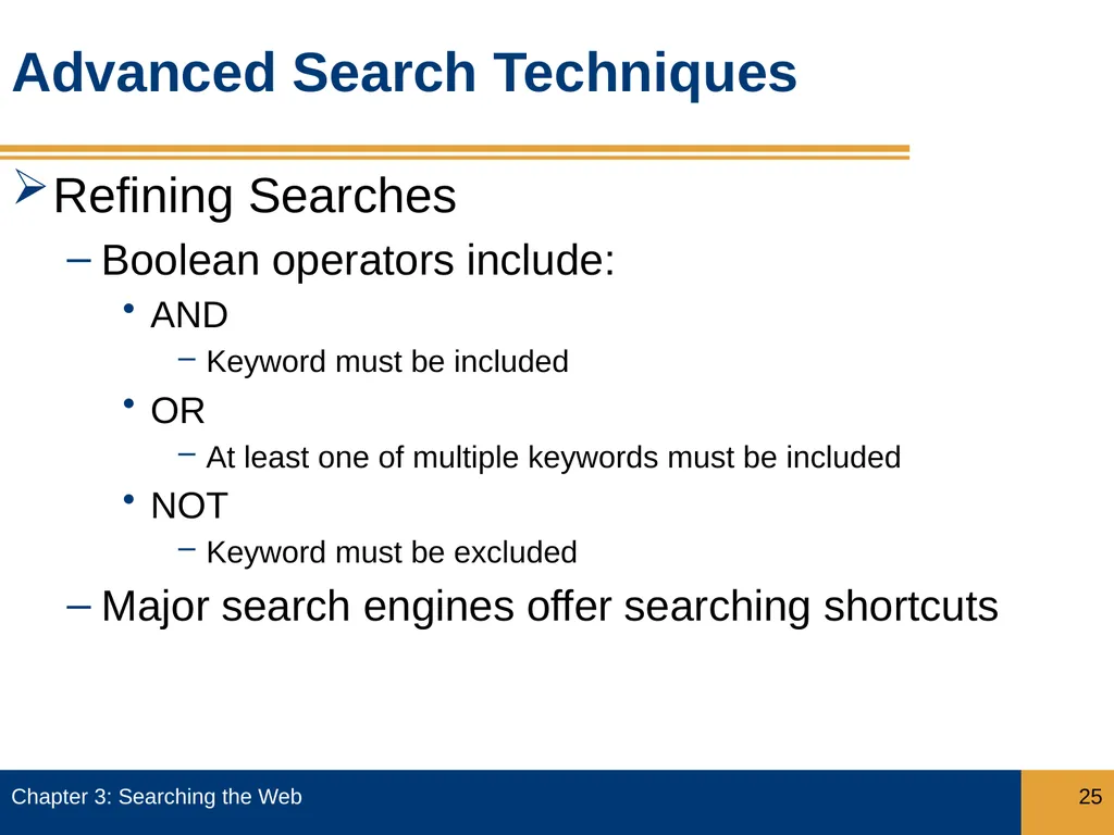 Objectives Describe how search engines work, and - slide 25 of 37