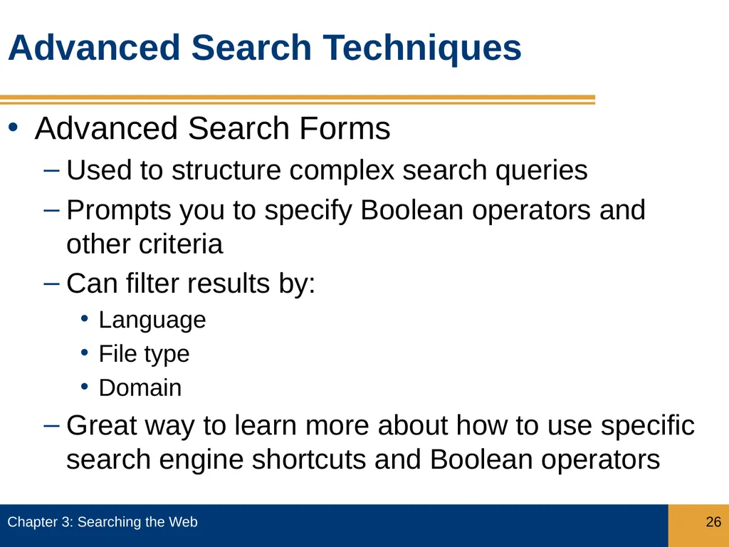 Objectives Describe how search engines work, and - slide 26 of 37