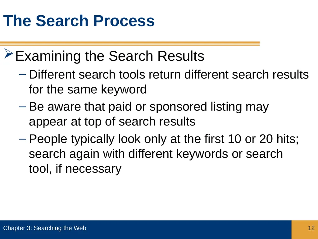 Objectives Describe how search engines work, and - slide 12 of 37