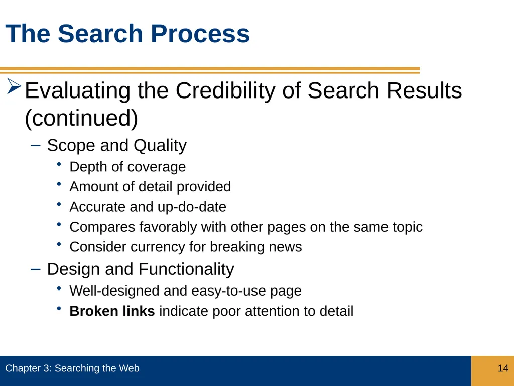 Objectives Describe how search engines work, and - slide 14 of 37