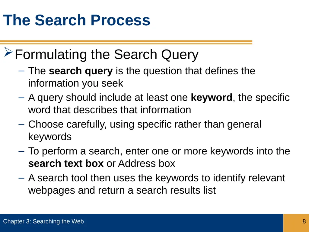 Objectives Describe how search engines work, and - slide 8 of 37