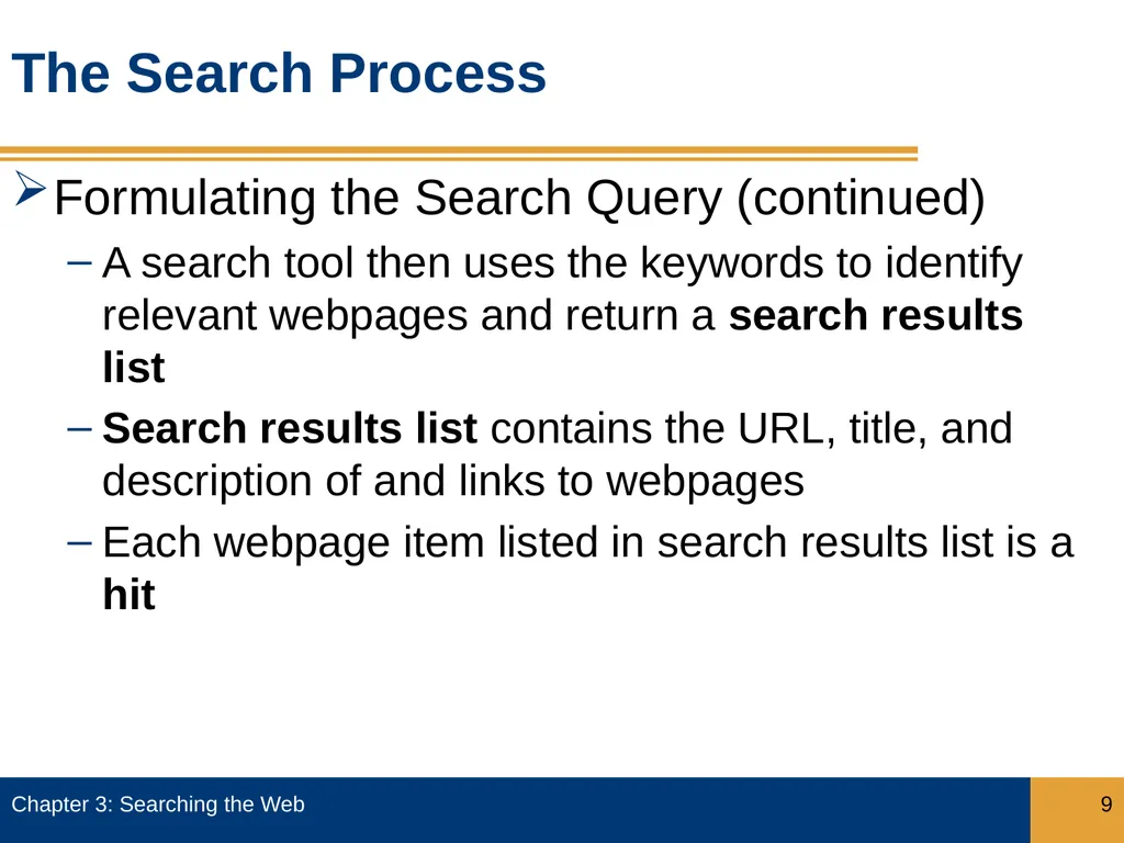 Objectives Describe how search engines work, and - slide 9 of 37