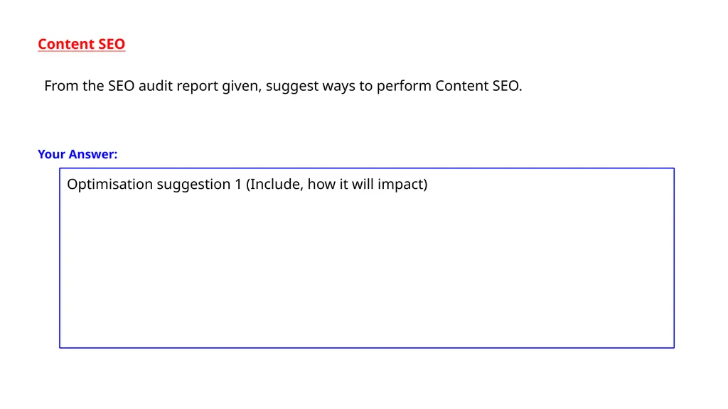 SEO Audit Report Content and Technical - slide 4 of 13