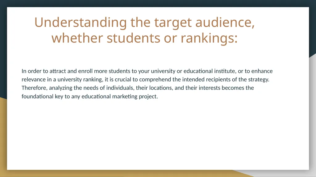 SEO Manager Position - Exercise - slide 3 of 10