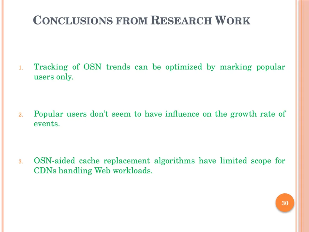Analysis of the Spread of Information on Twitter - slide 30 of 31