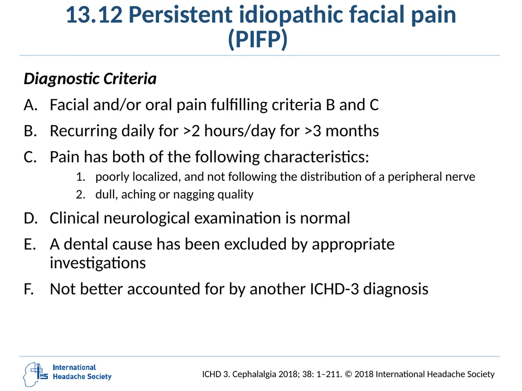 International Classification of Headache Disorders - slide 162 of 166
