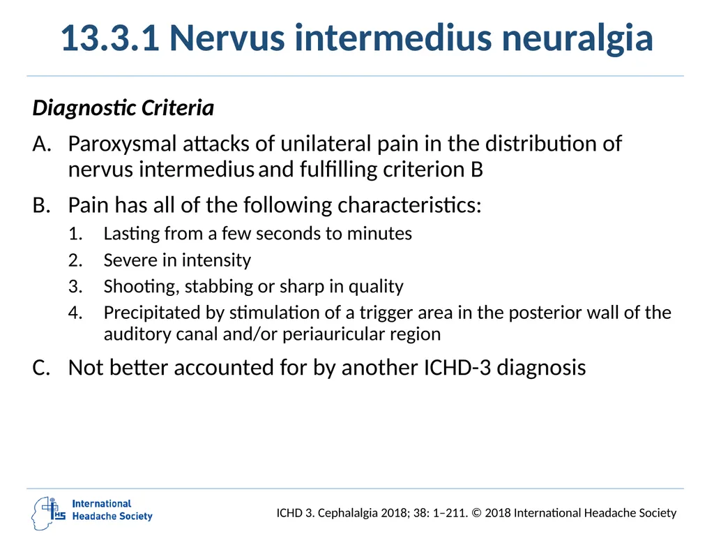 International Classification of Headache Disorders - slide 158 of 166