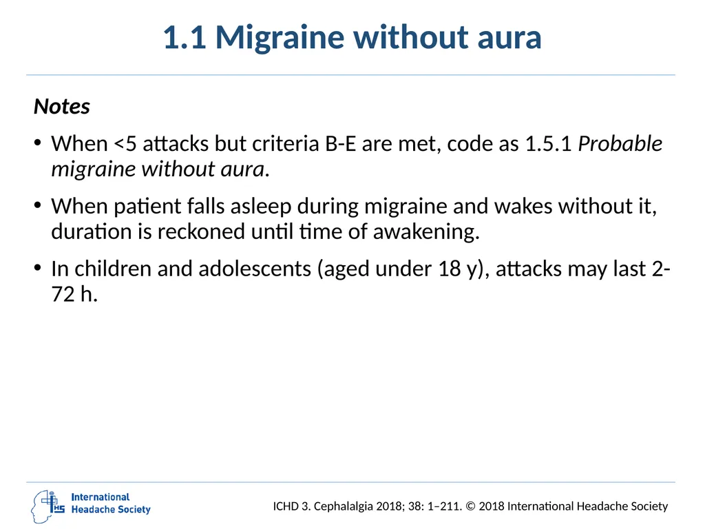 International Classification of Headache Disorders - slide 13 of 166
