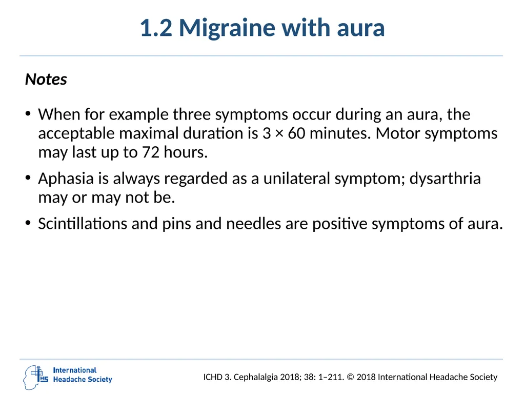 International Classification of Headache Disorders - slide 18 of 166