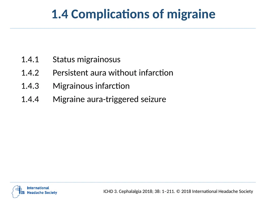 International Classification of Headache Disorders - slide 34 of 166