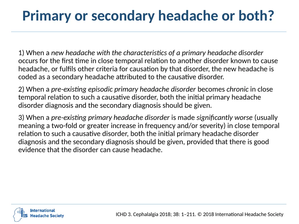 International Classification of Headache Disorders - slide 9 of 166