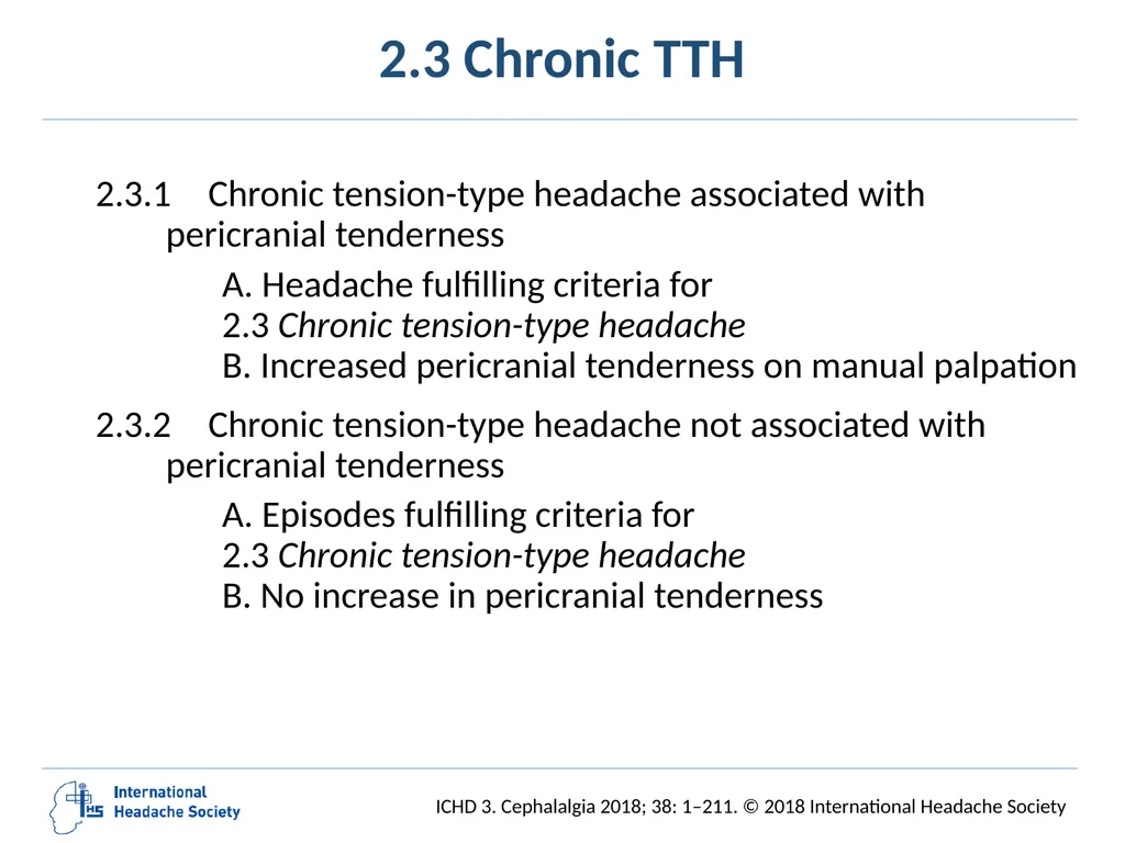 International Classification of Headache Disorders - slide 51 of 166