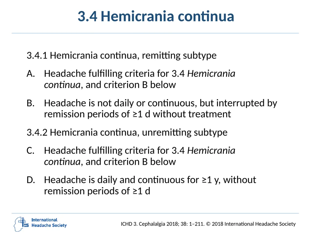 International Classification of Headache Disorders - slide 69 of 166