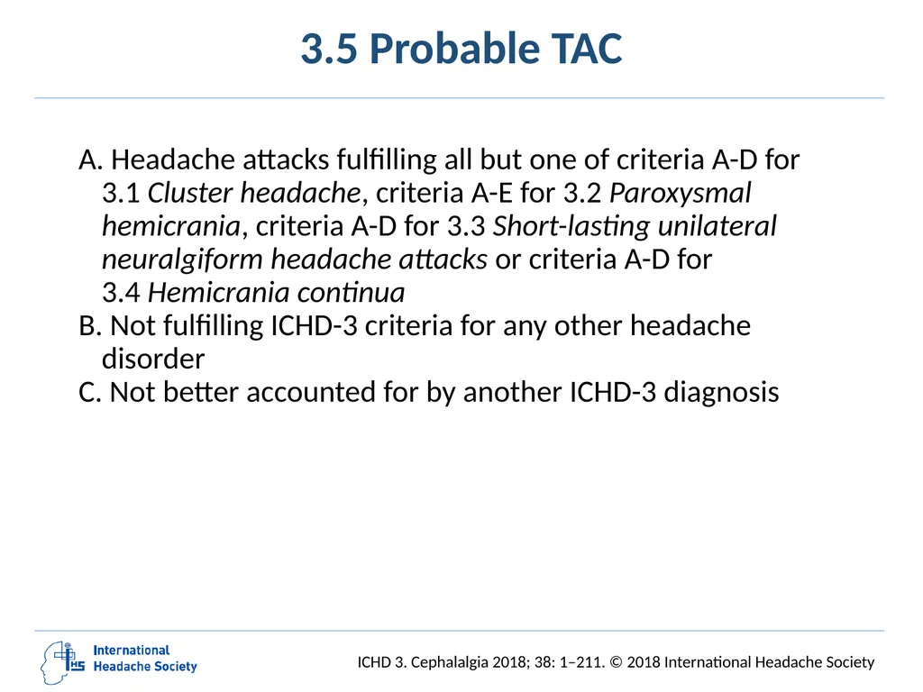 International Classification of Headache Disorders - slide 71 of 166