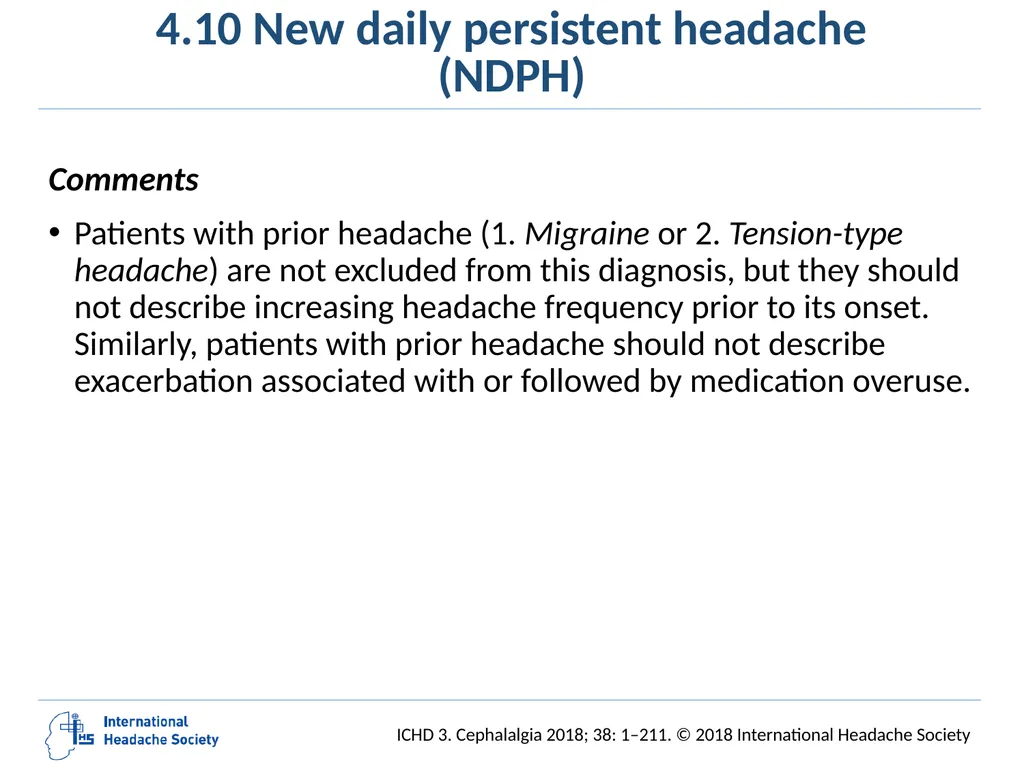 International Classification of Headache Disorders - slide 88 of 166