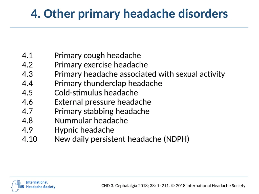 International Classification of Headache Disorders - slide 72 of 166