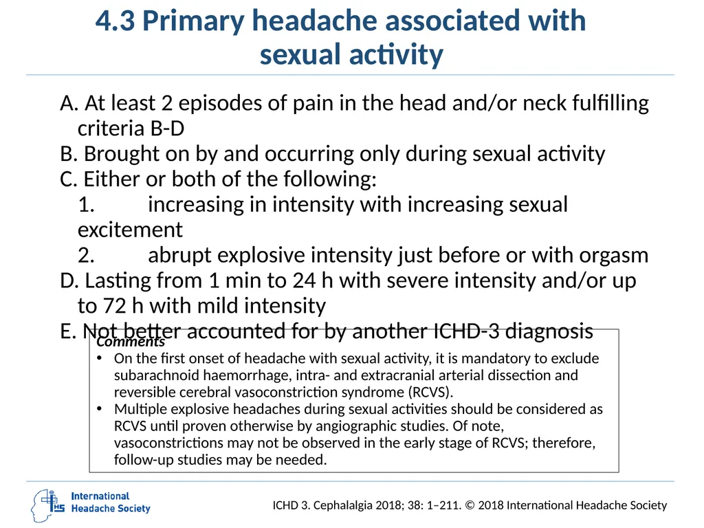 International Classification of Headache Disorders - slide 75 of 166