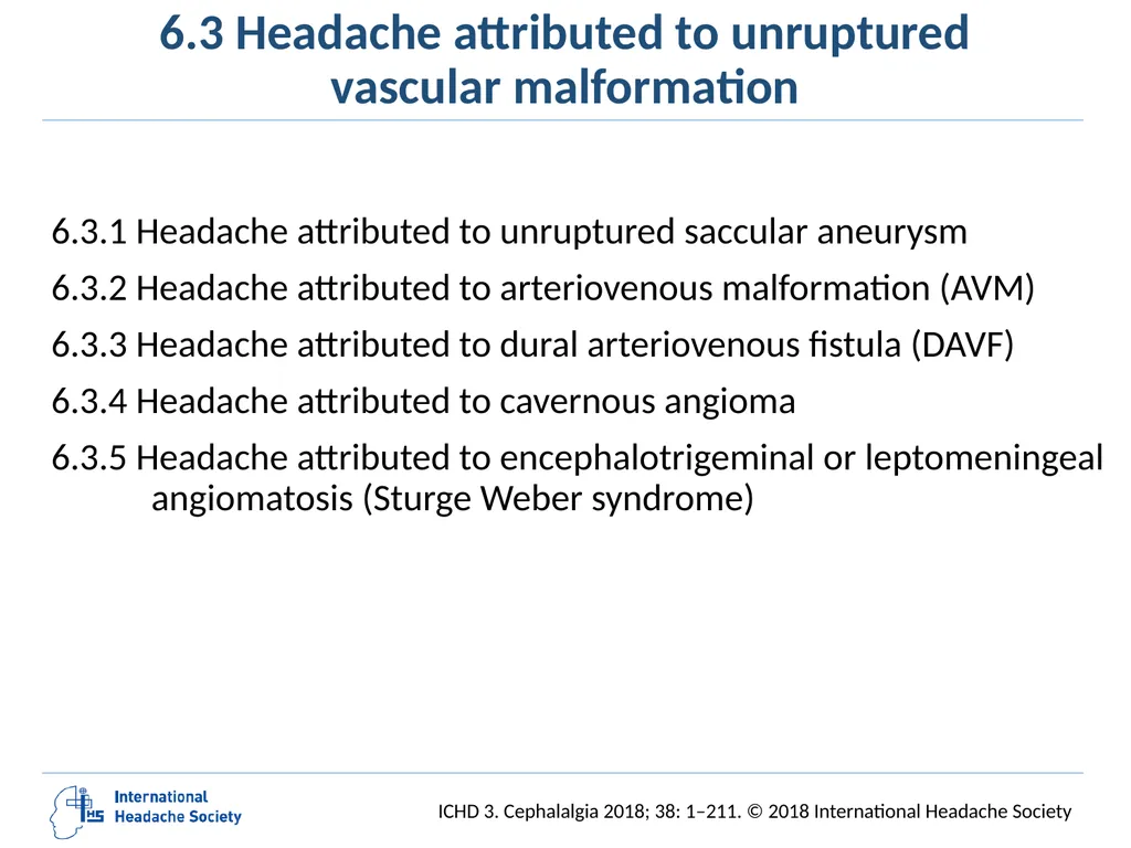 International Classification of Headache Disorders - slide 100 of 166