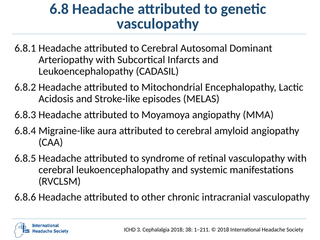 International Classification of Headache Disorders - slide 115 of 166