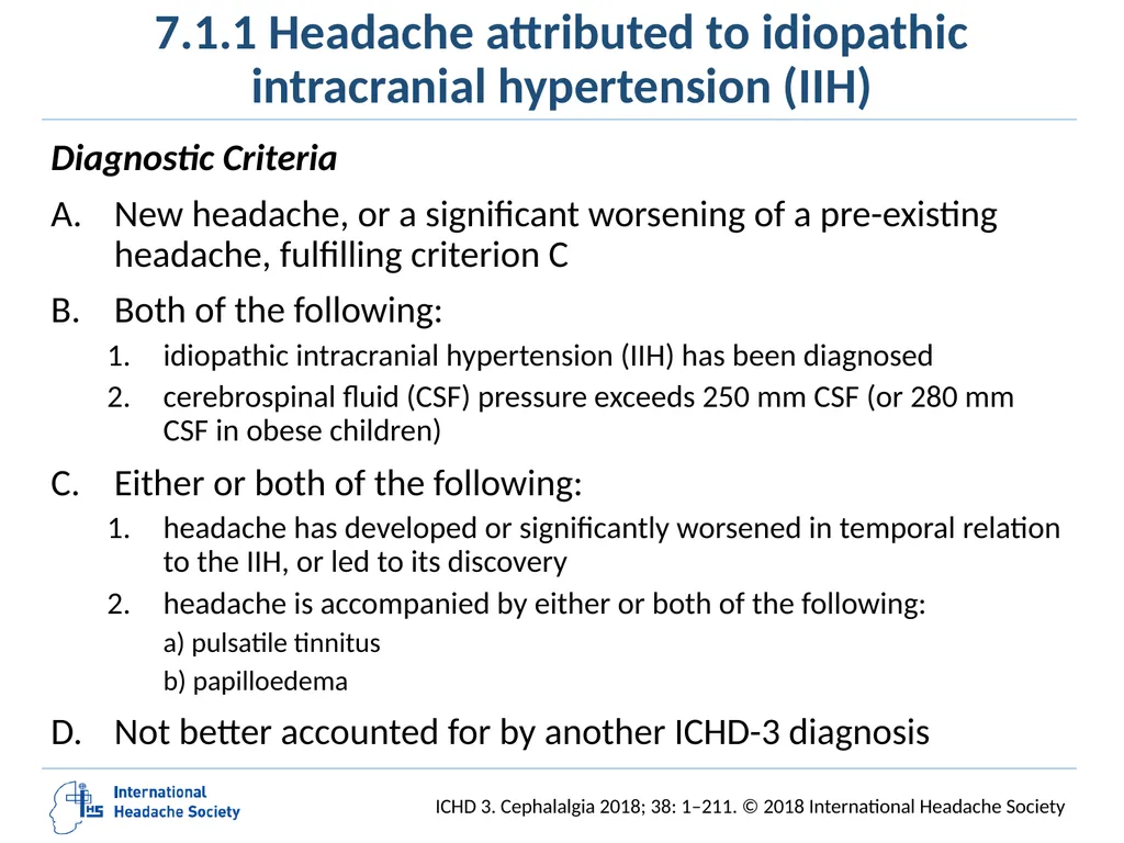 International Classification of Headache Disorders - slide 118 of 166