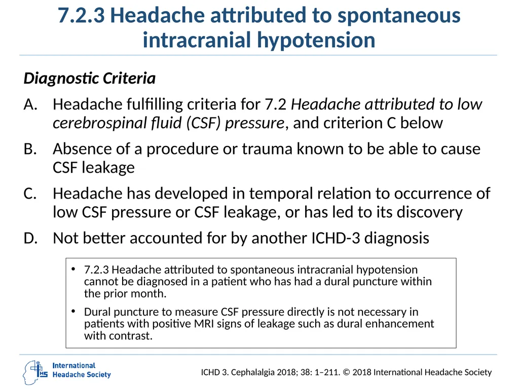 International Classification of Headache Disorders - slide 121 of 166