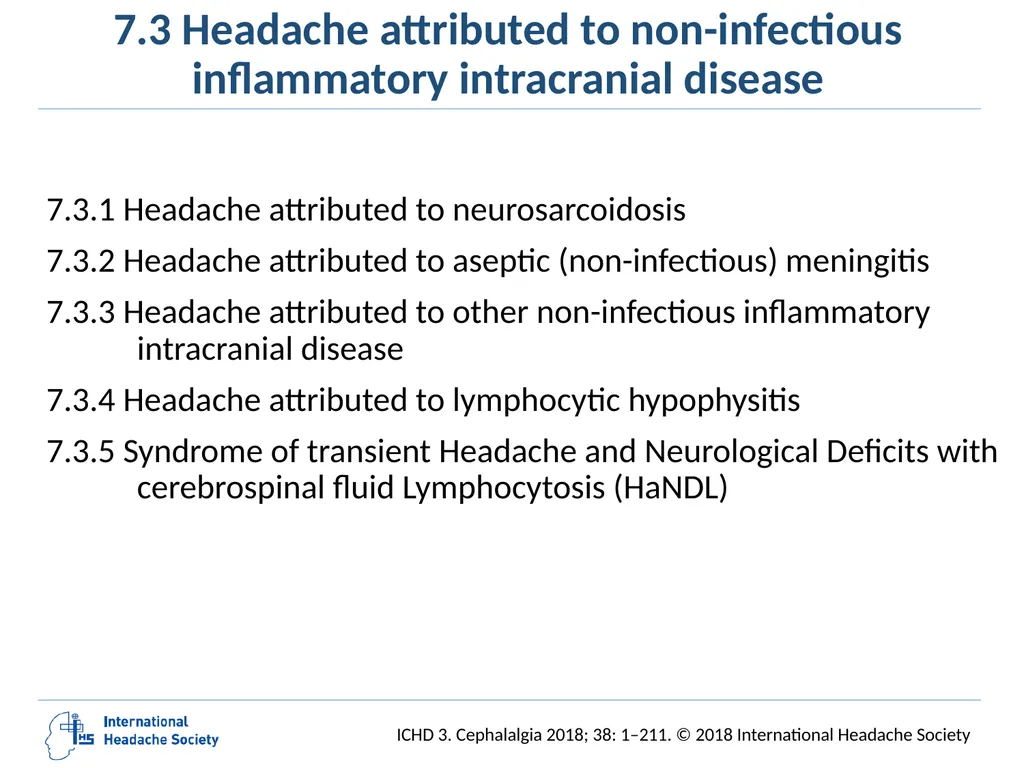 International Classification of Headache Disorders - slide 123 of 166