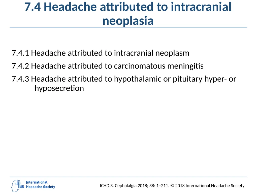 International Classification of Headache Disorders - slide 124 of 166