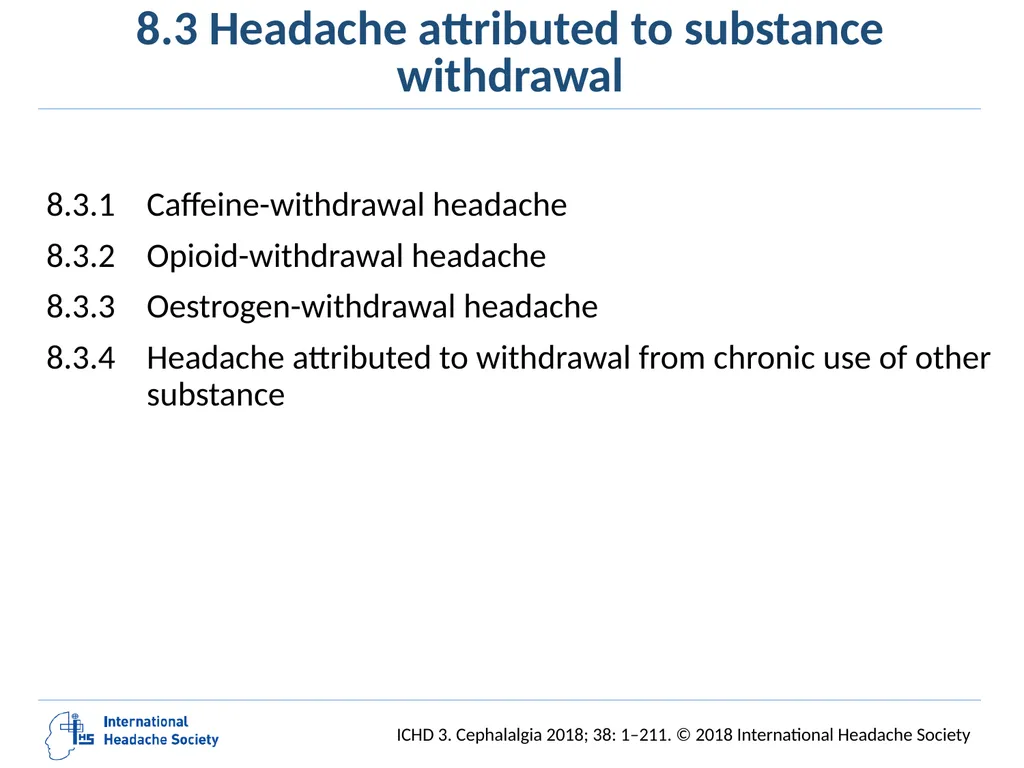 International Classification of Headache Disorders - slide 134 of 166
