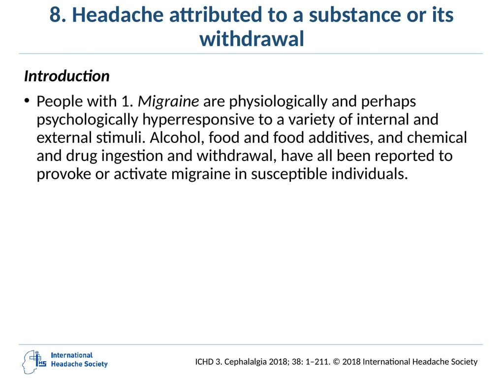 International Classification of Headache Disorders - slide 127 of 166