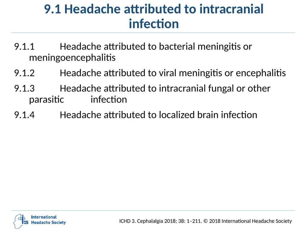 International Classification of Headache Disorders - slide 137 of 166