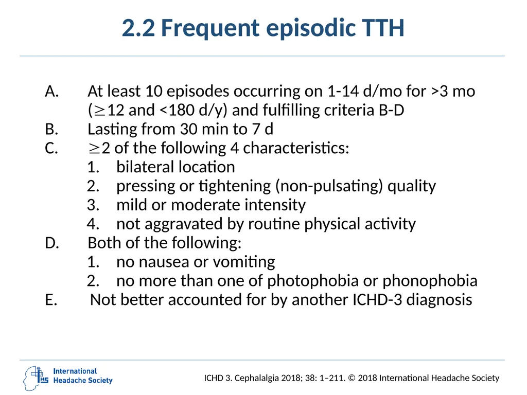 International Classification of Headache Disorders - slide 48 of 166