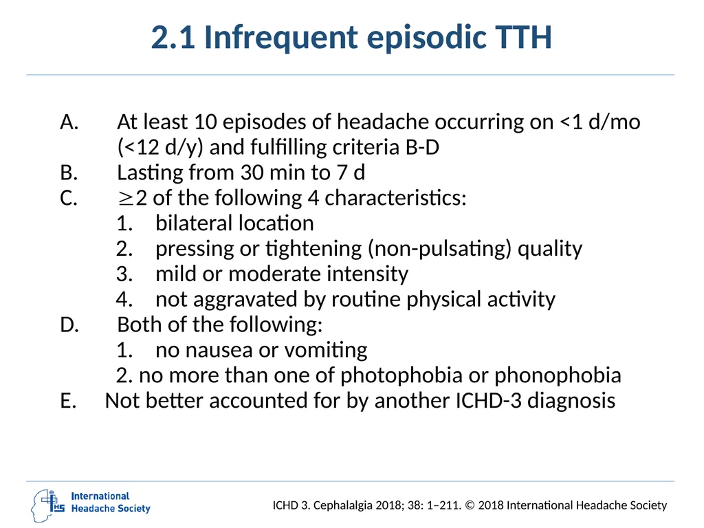 International Classification of Headache Disorders - slide 46 of 166