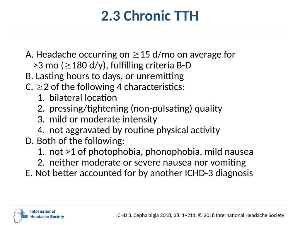 International Classification of Headache Disorders - slide 50 of 166