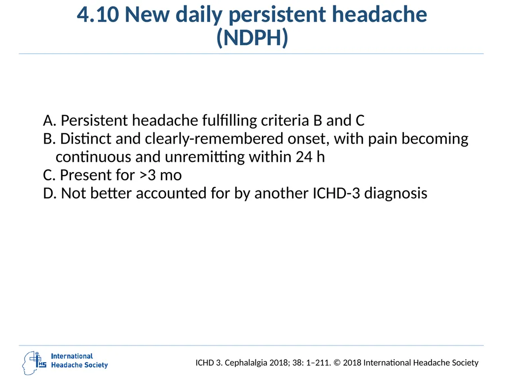 International Classification of Headache Disorders - slide 87 of 166