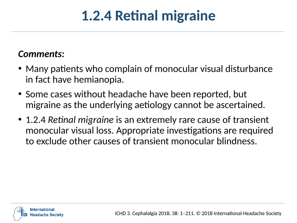 International Classification of Headache Disorders - slide 31 of 166