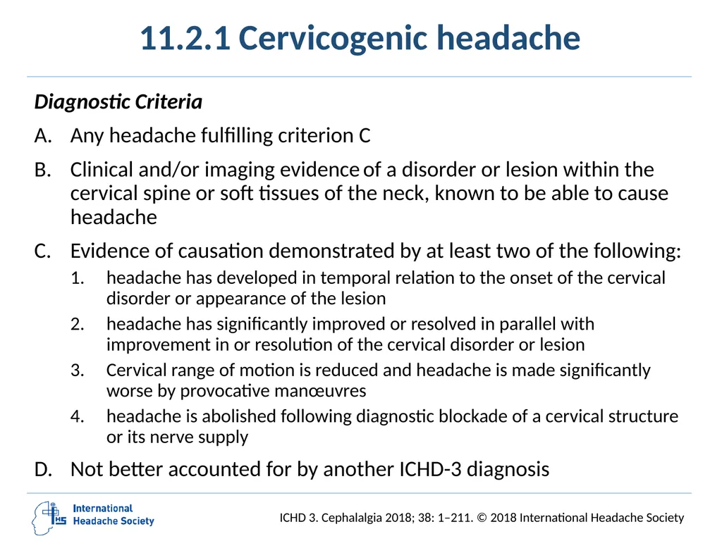 International Classification of Headache Disorders - slide 145 of 166