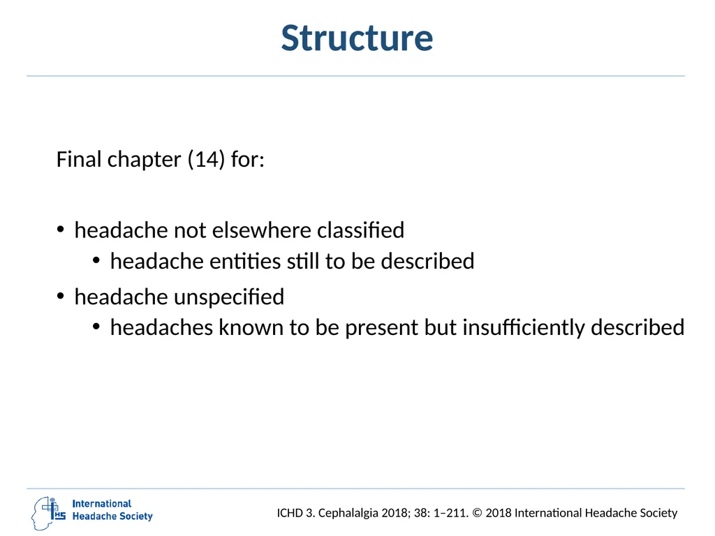 International Classification of Headache Disorders - slide 4 of 166