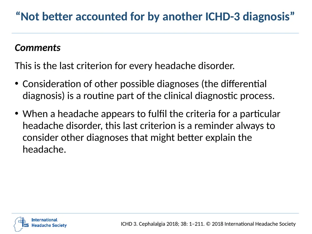 International Classification of Headache Disorders - slide 15 of 166