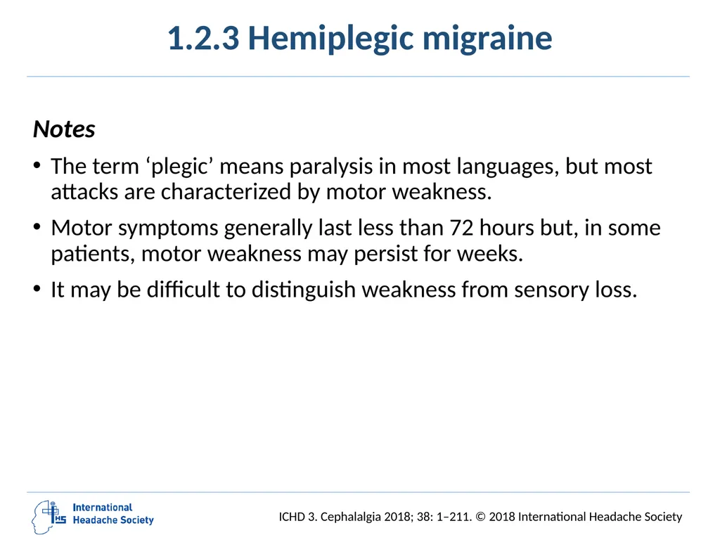 International Classification of Headache Disorders - slide 25 of 166