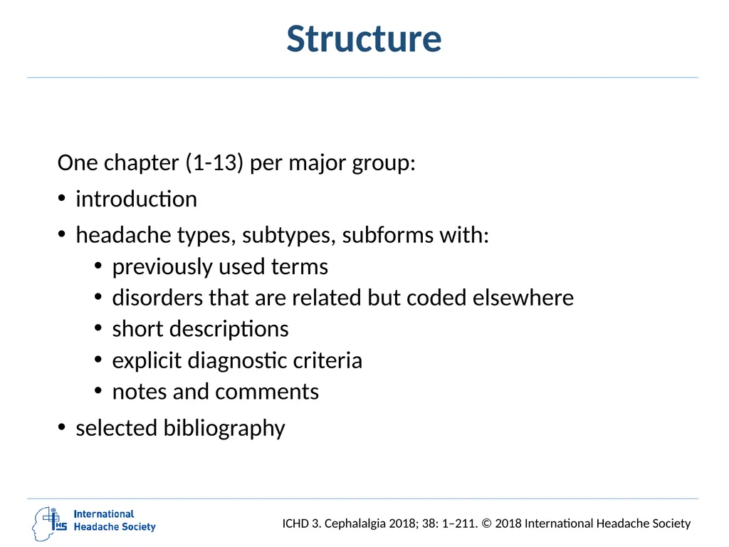 International Classification of Headache Disorders - slide 3 of 166