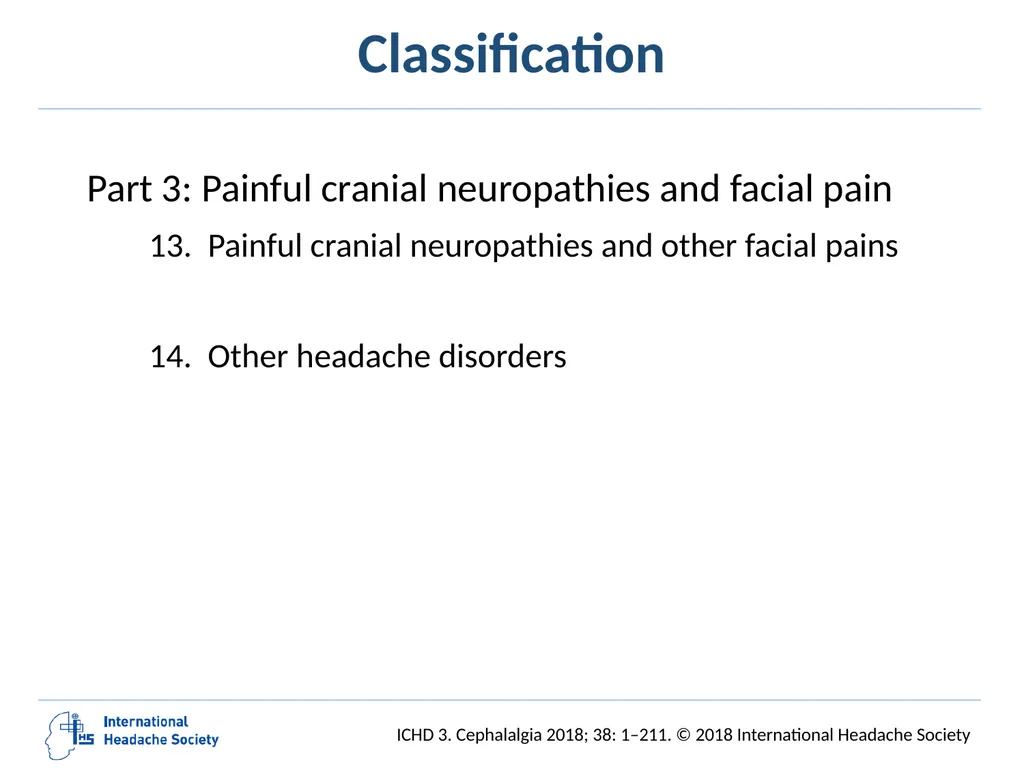 International Classification of Headache Disorders - slide 8 of 166