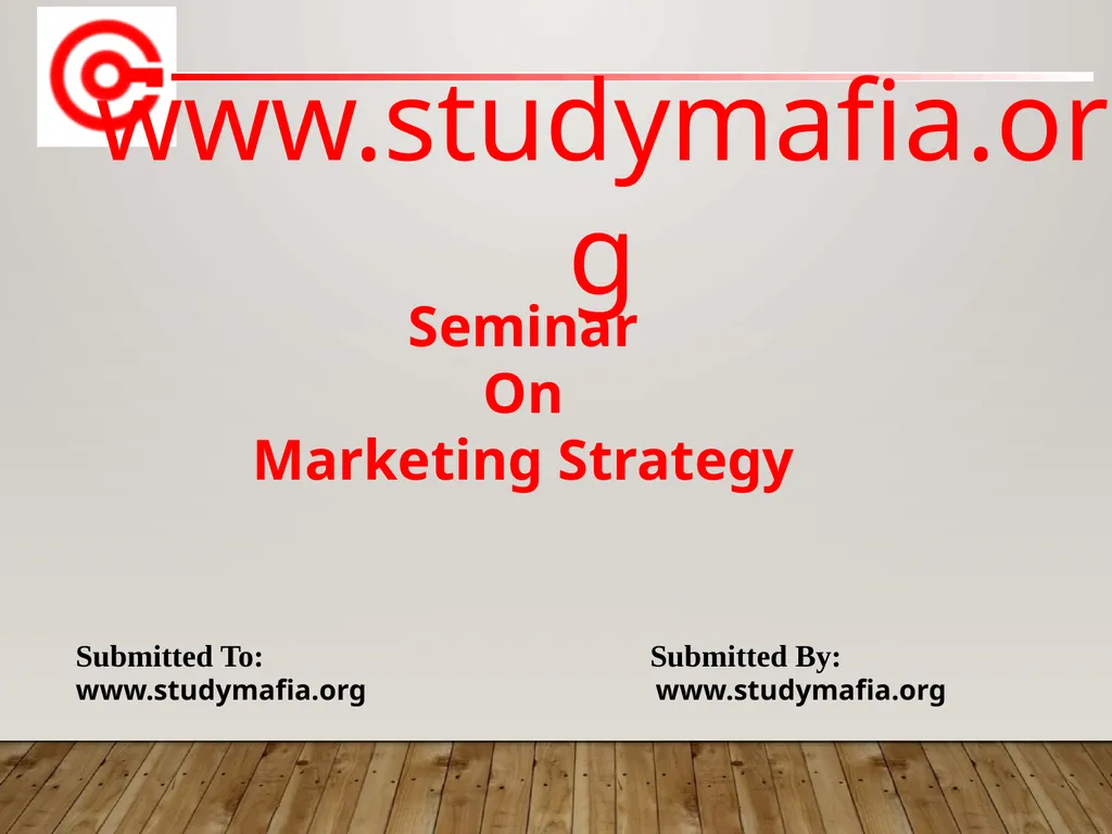 www.studymafia.org Submitted To: Submitted By: - slide 1 of 15